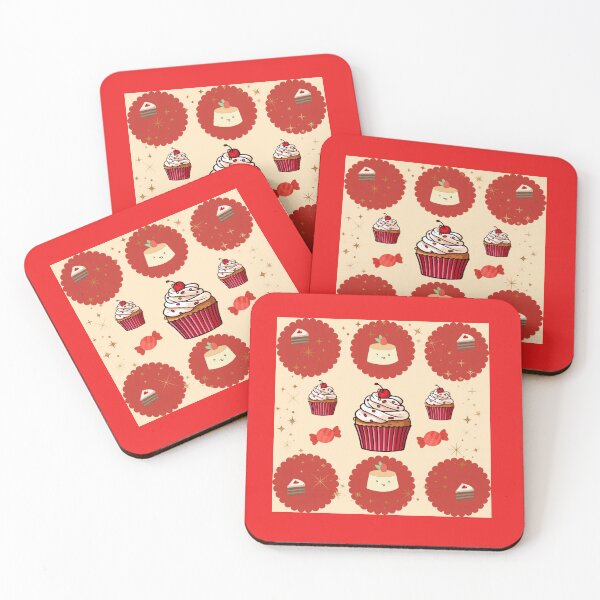 Item preview, Sweet treat design, pastel-colored cupcakes designed and sold by Azurart2.