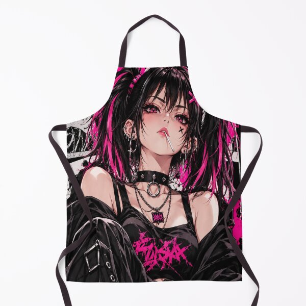 Aperçu de l'œuvre Punk Manga Girl – Esprit rebelle créée et vendue par JMAVILA ART.