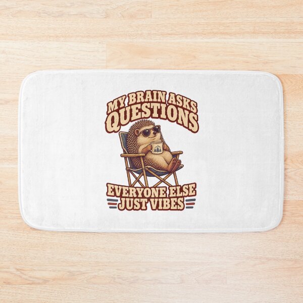Item preview, MY BRAIN ASKS QUESTIONS, EVERYONE ELSE JUST VIBES designed and sold by LuveraxArt.