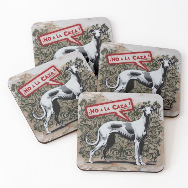 Item preview, GALOGO - Variaciones Callejeras - No a la caza_08 designed and sold by GALOGO – Art for Sighthounds & Animal Welfare.