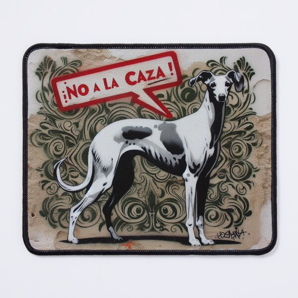 Artikelvorschau, GALOGO - Street Variations - No a la caza_08 entworfen und verkauft von GALOGO – Art for Sighthounds & Animal Welfare.