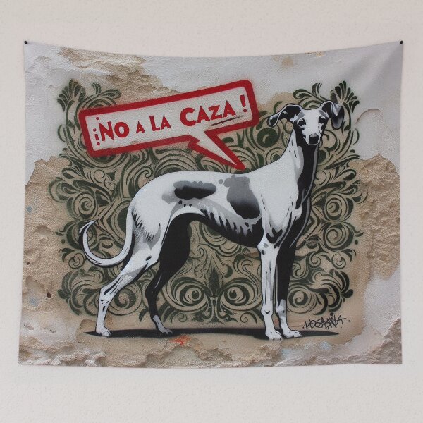 Item preview, GALOGO - Street Variations - No a la caza_08 designed and sold by GALOGO – Art for Sighthounds & Animal Welfare.