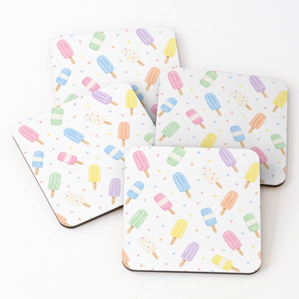 Item preview, Bright Colorful Popsicle Polka Dot Ice Pop Pattern designed and sold by Luv4tete.