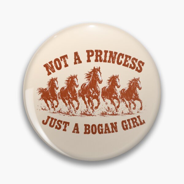 Item preview, Not Princess Just Bogan Girl Horse Stampede Art AU designed and sold by Yellowriversss.