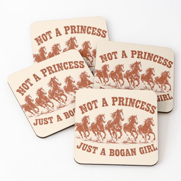 Item preview, Not Princess Just Bogan Girl Horse Stampede Art AU designed and sold by Yellowriversss.