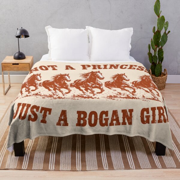 Item preview, Not Princess Just Bogan Girl Horse Stampede Art AU designed and sold by Yellowriversss.