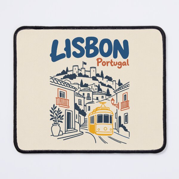 Item preview, Lisbon Portugal Vintage Yellow Tram Travel designed and sold by MavtM.