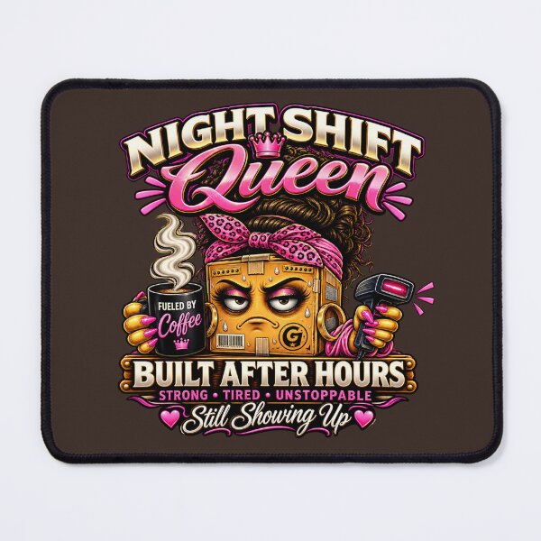 Item preview, Night Shift Queen – Built After Hours designed and sold by Grandman Goods.