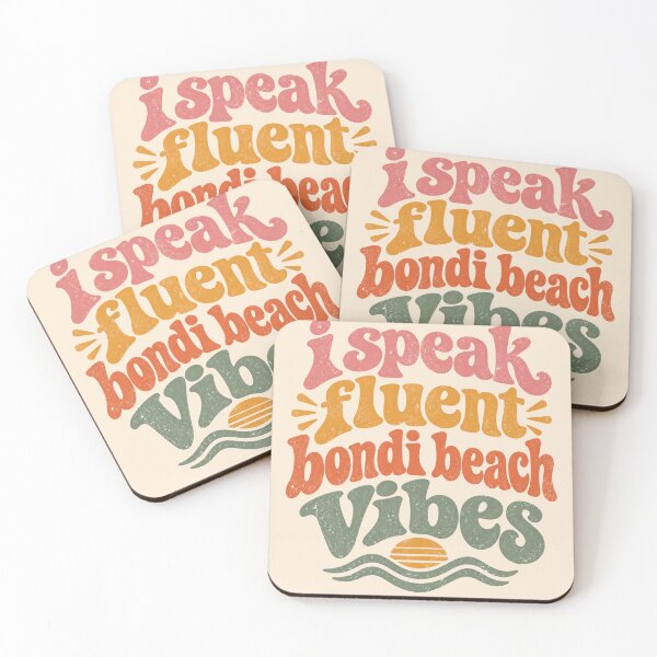 Item preview, Fluent Bondi Beach Vibes Retro Wavy Summer Art AUS designed and sold by Yellowriversss.