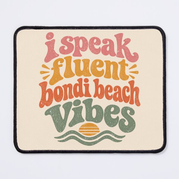 Item preview, Fluent Bondi Beach Vibes Retro Wavy Summer Art AUS designed and sold by Yellowriversss.