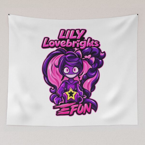 Item preview, Lily Lovebrights Fun – Cute Pink and Purple Chibi Girl Sticker Design designed and sold by AMIR PRO .