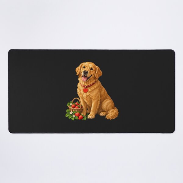 Item preview, Loyal Canine with Red Fruit Basket Artwork designed and sold by fungear.