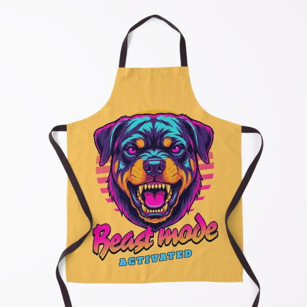 Item preview, Rottweiler Beast Mode - Neon Cyberpunk Horror designed and sold by PixelsPaws.