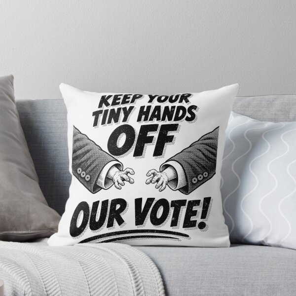 Item preview, Tiny Hands Off Our Vote | Anti-Republican Resistance and Election Day Satire designed and sold by Roger-C.