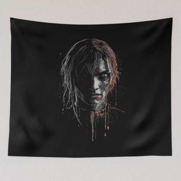 Item preview, Gritty Post Punk Distressed Portrait designed and sold by ERODED SELF.