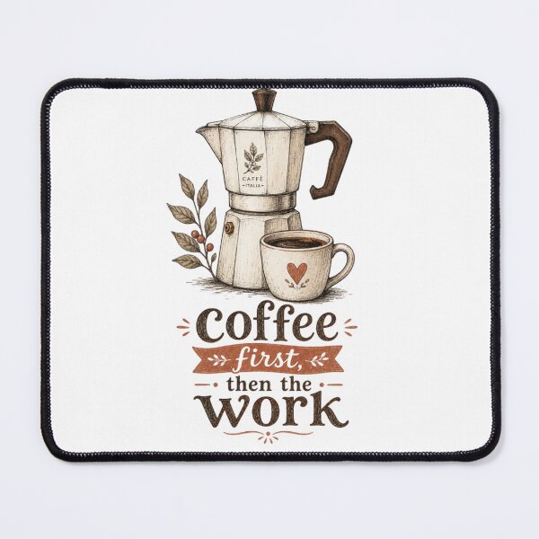 Item preview, Coffee, then work! designed and sold by alehousephoto.