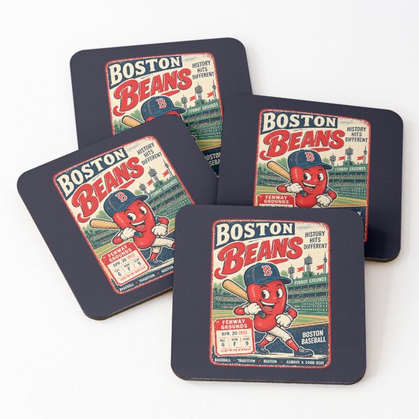 Item preview, Boston Beans Vintage Baseball Shirt, Retro Boston Baseball Tee, Old School New England Sports Mascot Graphic designed and sold by GhostDawgs.