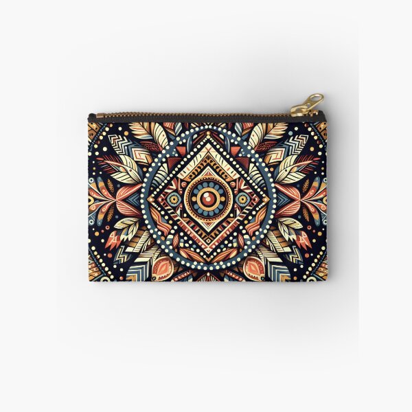 Artikelvorschau, Ornamentales geometrisches Mandala – Erdiges botanisches Muster entworfen und verkauft von Apex Designs.