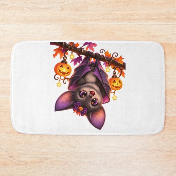 Item preview, Cute Fluffy Halloween Bat designed and sold by Dovarune.
