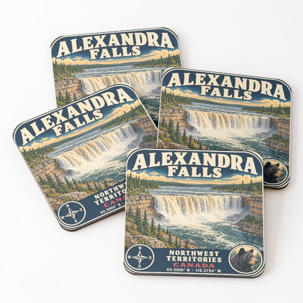 Item preview, Alexandra Falls – Northwest Territories Canada Retro Adventure designed and sold by naturalsurvival.