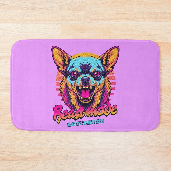 Item preview, Chihuahua Beast Mode - Neon Cyberpunk Horror designed and sold by PixelsPaws.
