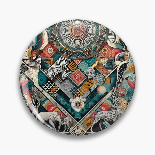 Item preview, Safari Animal Mosaic – Colorful Geometric Wildlife Pattern designed and sold by Apex Designs.