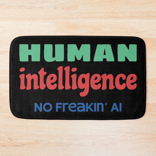 Item preview, Human Intelligence, No AI designed and sold by Arto Järvinen.