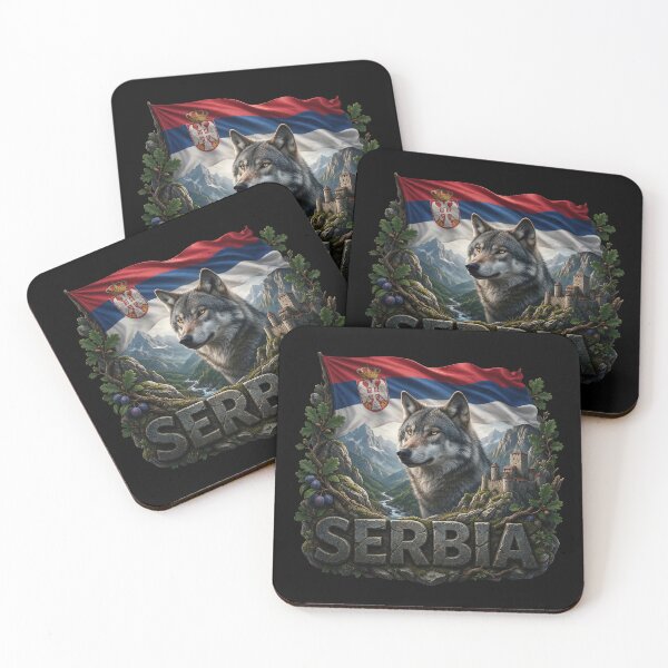 Item preview, Serbia Heritage – Wolf & Balkan Mountains Emblem designed and sold by FlagX.