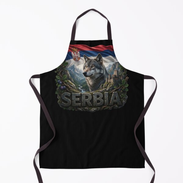 Item preview, Serbia Heritage – Wolf & Balkan Mountains Emblem designed and sold by FlagX.