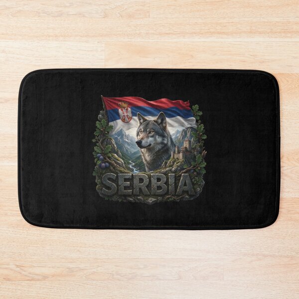 Item preview, Serbia Heritage – Wolf & Balkan Mountains Emblem designed and sold by FlagX.