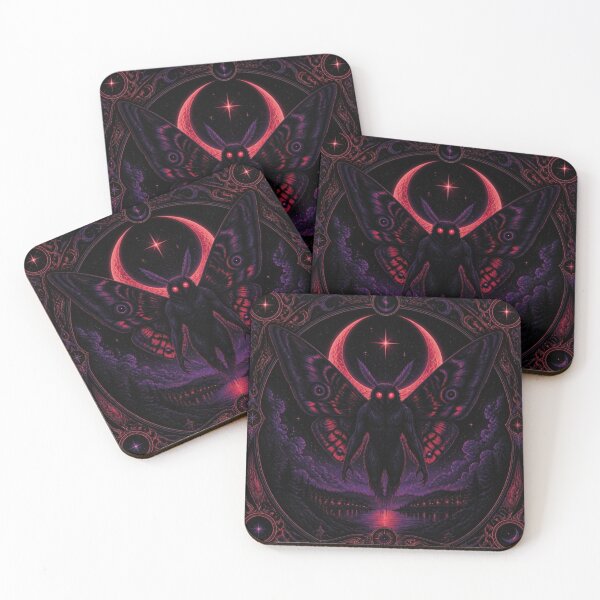Item preview, Dark Mothman Tarot Celestial Cryptid Poster designed and sold by Coco Zone .