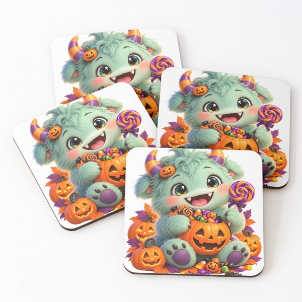 Artikelvorschau, Niedliches, flauschiges Halloween-Monster entworfen und verkauft von Dovarune.