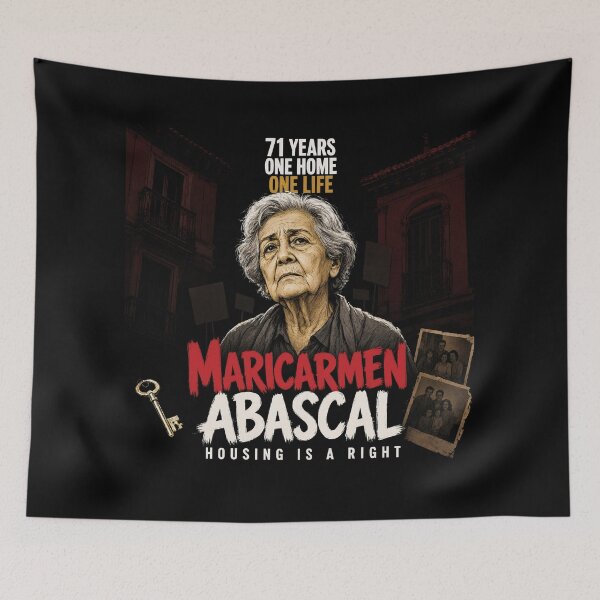 Item preview, Maricarmen Abascal 71 Years One Home One Life Housing Rights designed and sold by Etch-art.
