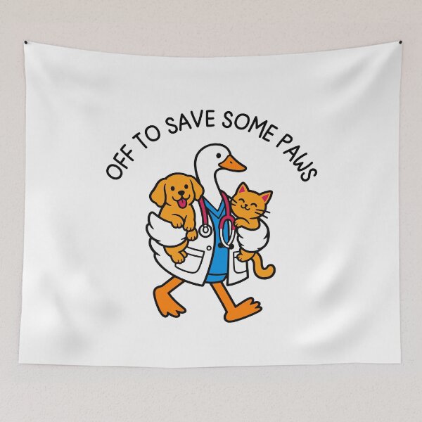 Item preview, Funny Animal Doctor Goose Veterinary Tech Gift designed and sold by gunaone-design.