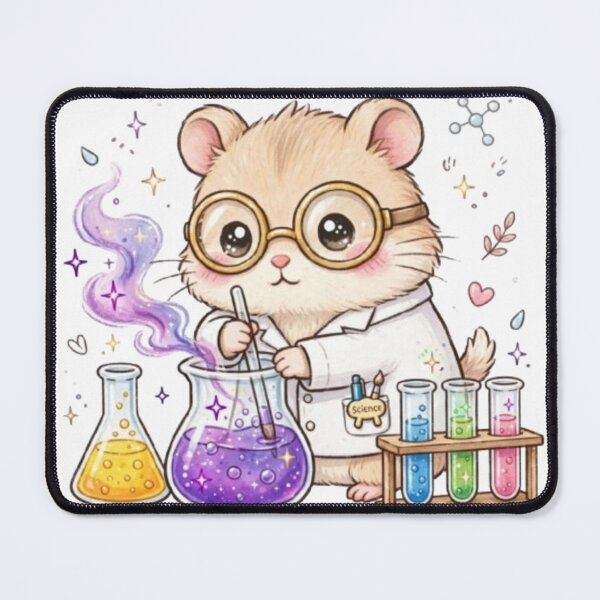 Item preview, Hamster Scientist Mixing Potions - Lab Hamster designed and sold by ReginaNunn.