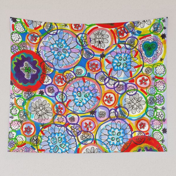Item preview, Flowers & Circles designed and sold by wackieqwerkie.