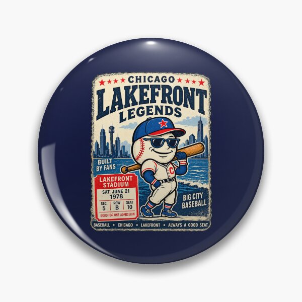 Item preview, Chicago Lakefront Legends Vintage Baseball Shirt, Retro Chicago Baseball Tee, Old School Windy City Sports Graphic designed and sold by GhostDawgs.