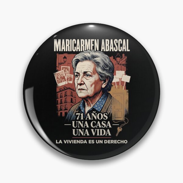 Item preview, Maricarmen Abascal Housing Is a Right Madrid Housing Rights Protest designed and sold by Etch-art.