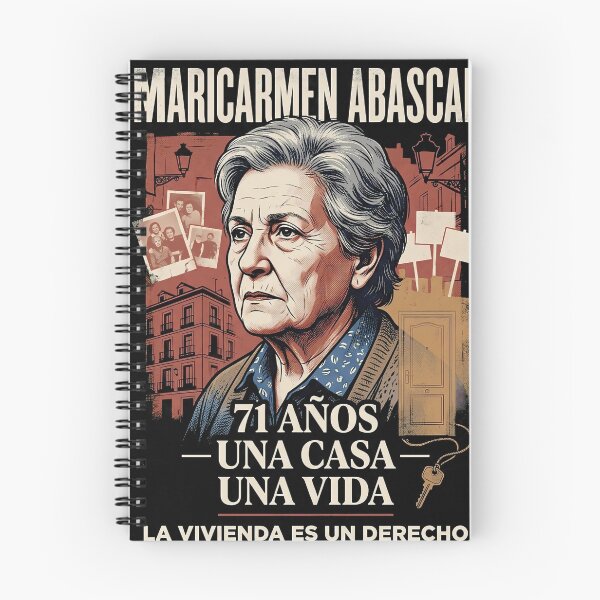 Item preview, Maricarmen Abascal Housing Is a Right Madrid Housing Rights Protest designed and sold by Etch-art.