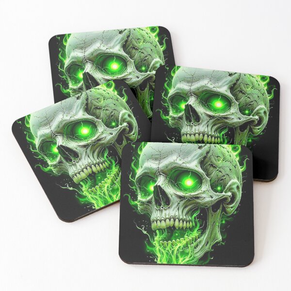 Item preview, Toxic Green Skull – Neon Death designed and sold by Henrylifestyle2.