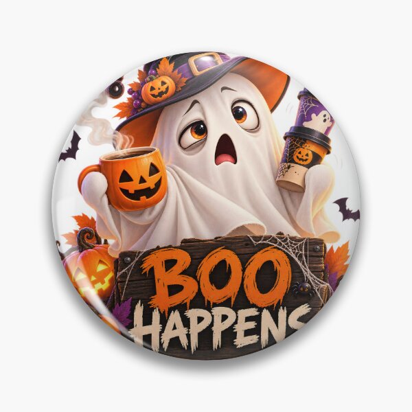 Item preview, Boo Happens Tired Halloween Ghost designed and sold by Dovarune.