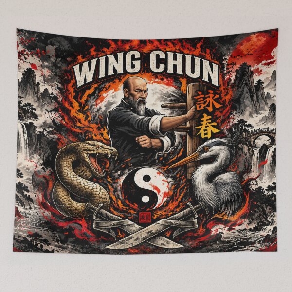 Item preview, Wing Chun Kung Fu Master Snake Crane Yin Yang Martial Arts designed and sold by Fei Long Design Hub.