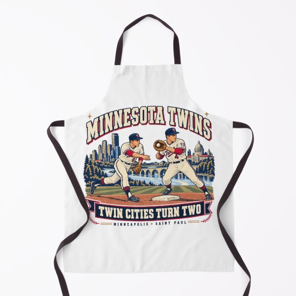 Item preview, Minnesota Twins Vintage Double Play Baseball Art designed and sold by Dresut.