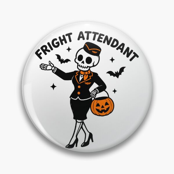 Item preview, Fright Attendant Skeleton Funny Halloween designed and sold by gunaone-design.