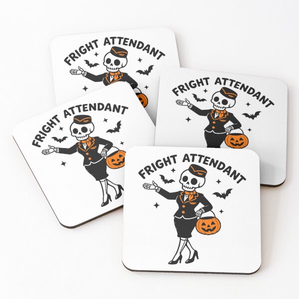 Item preview, Fright Attendant Skeleton Funny Halloween designed and sold by gunaone-design.
