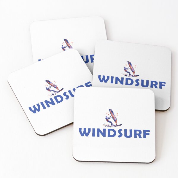 Item preview, Windsurf Deportes acuáticos extremos Vela oceánica Tipografía azul designed and sold by KiwiRider.