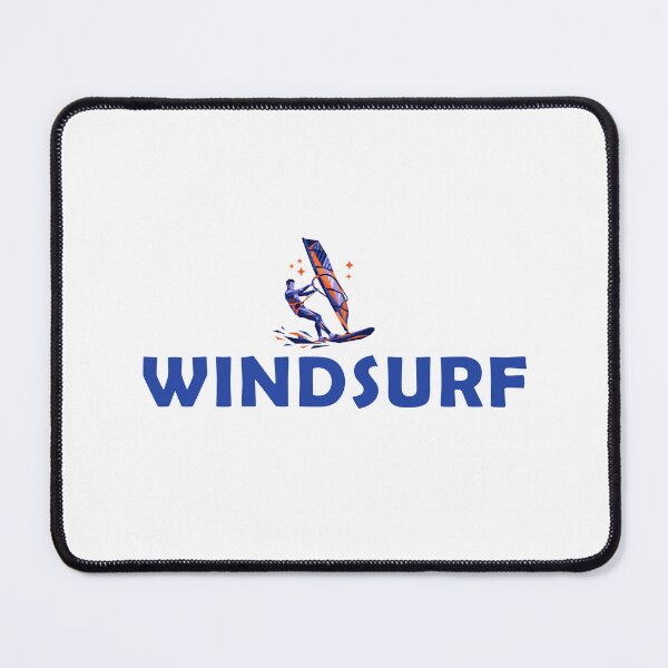 Item preview, Windsurf Deportes acuáticos extremos Vela oceánica Tipografía azul designed and sold by KiwiRider.