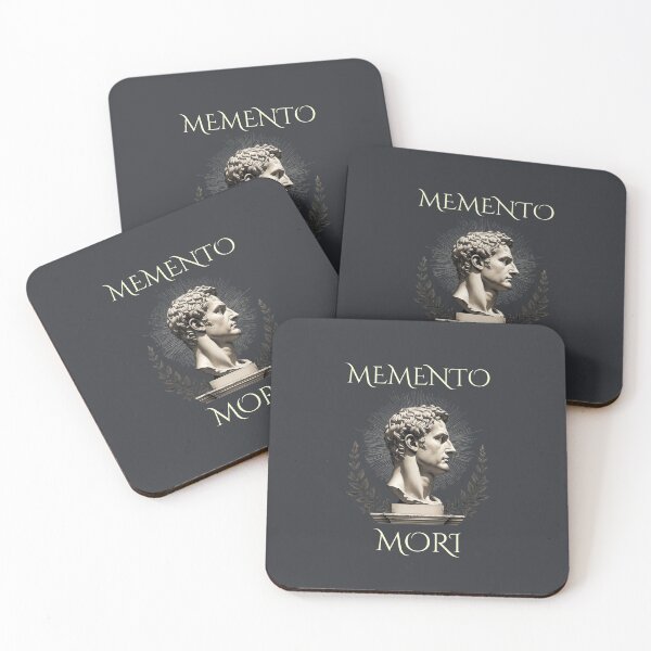 Item preview, MEMENTO MORI Latin Quote | Remember You Must Die | Stoic Philosophy designed and sold by semenol.