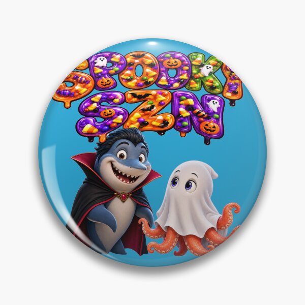Item preview, Cute Vampire Shark and Ghost Octopus Halloween designed and sold by cameleon style.