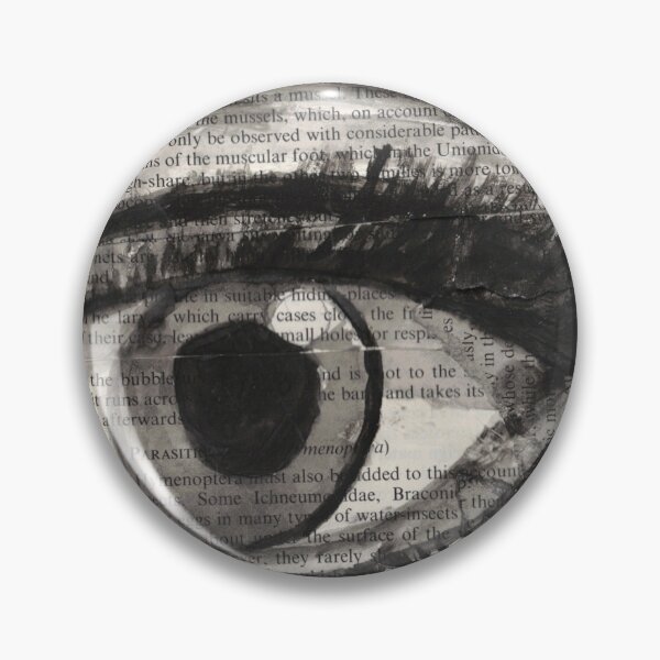 Item preview, Eye saw the news close-up, eye on book pages designed and sold by thekittykanvas.